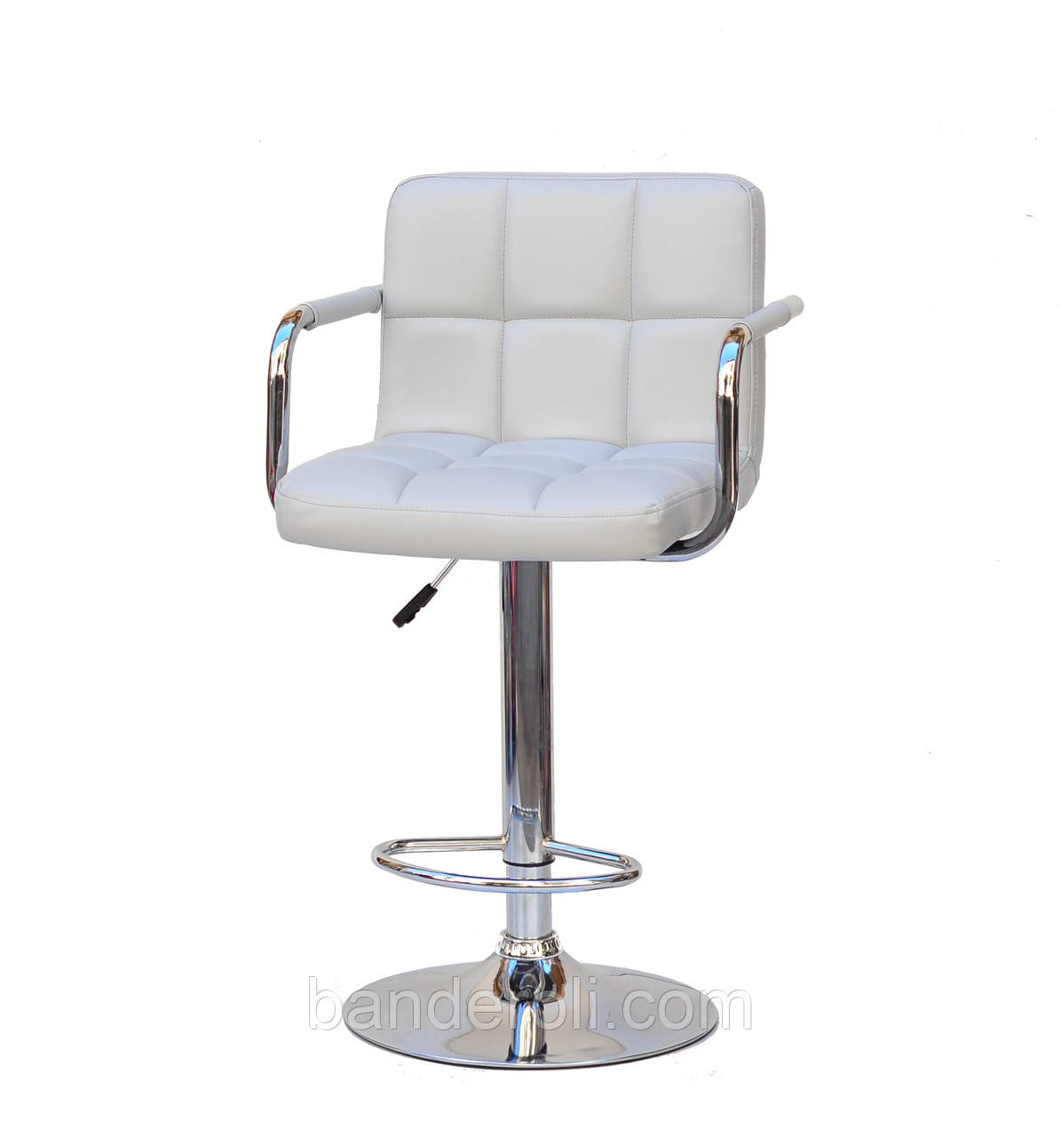 Барне крісло Arno Arm BAR Base сірий 1008 екокожа з підніжкою і підлокітниками, з регулюванням висоти, фото 1