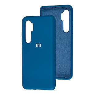 Чохол Silicone case full для Xiaomi Mi Note 10 Lite blue (сяомі мі нот 10 лайт)