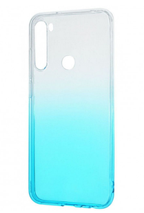 Чохол силіконовий 0.5 mm Gradient Design Realme XT white_turquoise (реалмі хт)