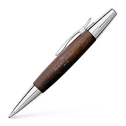 Кулькова ручка Faber-Castell E-motion Pearwood dark brown, корпус дерево груші, 148381