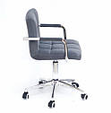 Крісло Arno-Arm Modern CH-Office оксамит сірий В-1004, фото 4