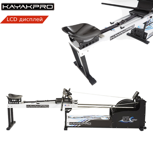 Гребной тренажер эргометр KayakPro Compact Hi-Res. Воздушная ...