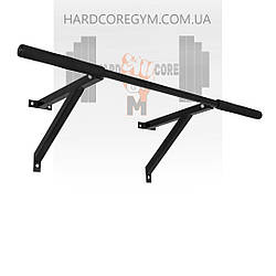 Турнік настінний/надверний чорний рівний (40 см)