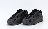 Жіночі Adidas Yeezy Boost 700 Black, чорні кросівки адідас ізі буст 700, фото 3