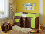 Дитяче ліжко-кня з шафою, шухлядами для білизни та іграшок "Астра 5"Шкаф ліжко-чердак, хтати трансформер, фото 4