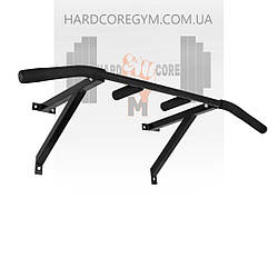 Турнік настінний/надверний чорний гнутий (40 см)