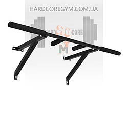 Турнік настінний/надверний чорний рівний (40 см)