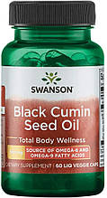 Олія насіння чорного кмину, Swanson Black Cumin Seed Oil 60 caps