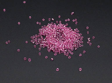 Рожевий Бісер для вишивки №12/0 2.3мм. 100г/уп. Круглий Прозорий Для рукоділля Намистини для прикрас