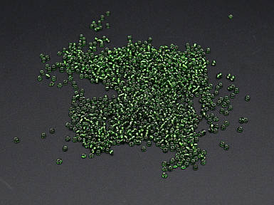 Зелений Бісер круглий №12/0 2.3мм. 100г/уп. Для рукоділля Намистини для створення прикрас