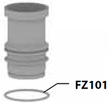 FZ101 Гумовий ущільнювач посту OR 162 58,74X3,53 NBR, Fiorenzato, San Marco, фото 2
