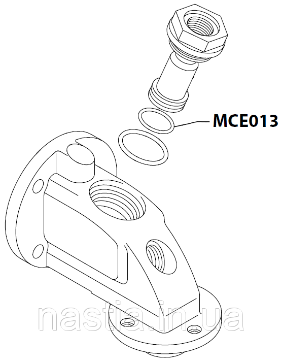 MCE013 Гумовий ущільнювач(у пост), OR 0170-30, NBR, MCE