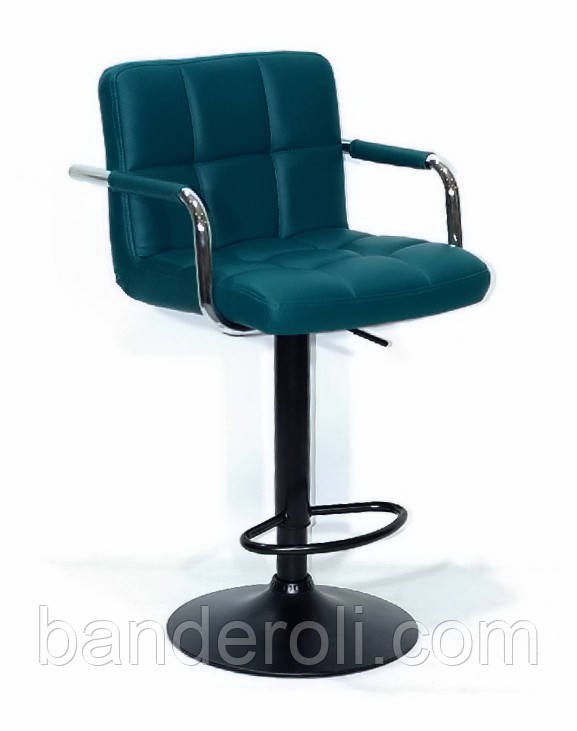 Барне крісло Arno Arm BAR BK-Base зелений 1002 екокожа з підніжкою і підлокітниками, з регулюванням висоти, фото 1