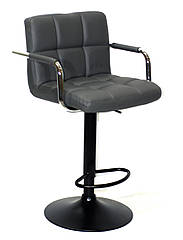 Барне крісло Arno Arm BAR BK-Base сірий 1001 екокожа з підніжкою і підлокітниками, з регулюванням висоти