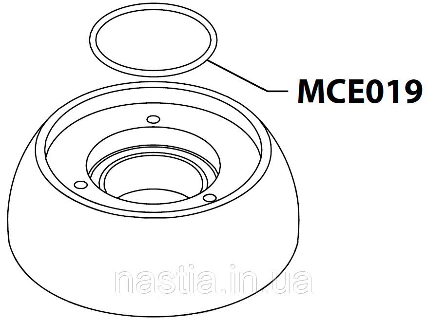 MCE019 Гумовий ущільнювач(у пост), OR 3137, Viton, MCE