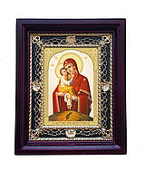 Почаевская икона Богородицы на подставке