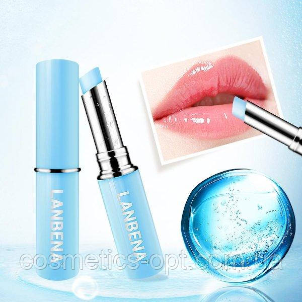 ПРИМЯТАЯ КОРОБОЧКА! Бальзам для губ с гиалуроновой кислотой LANBENA Hyaluronic Acid Balm, 1.8 g