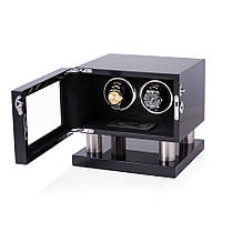 Шкатулка для підзаводу годинників, тайммувер для 2-х годинників Rothenschild LTG8002BF-D, фото 4