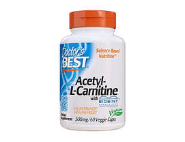 Ацетил Л-карнітин Doctor's BEST Acetyl-L-Carnitine with Biosint 60 капс Комплекс для схуднення та зниження ваги, фото 2