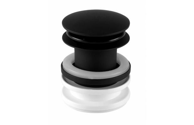 Корок-автомат для умивальника 5/4 " чорний матовий CWP60MB
