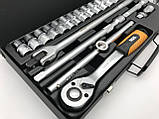 Набір ключів і насадок торцевих Mastertool CrV 1/2" 24 предмета (78-4124), фото 6