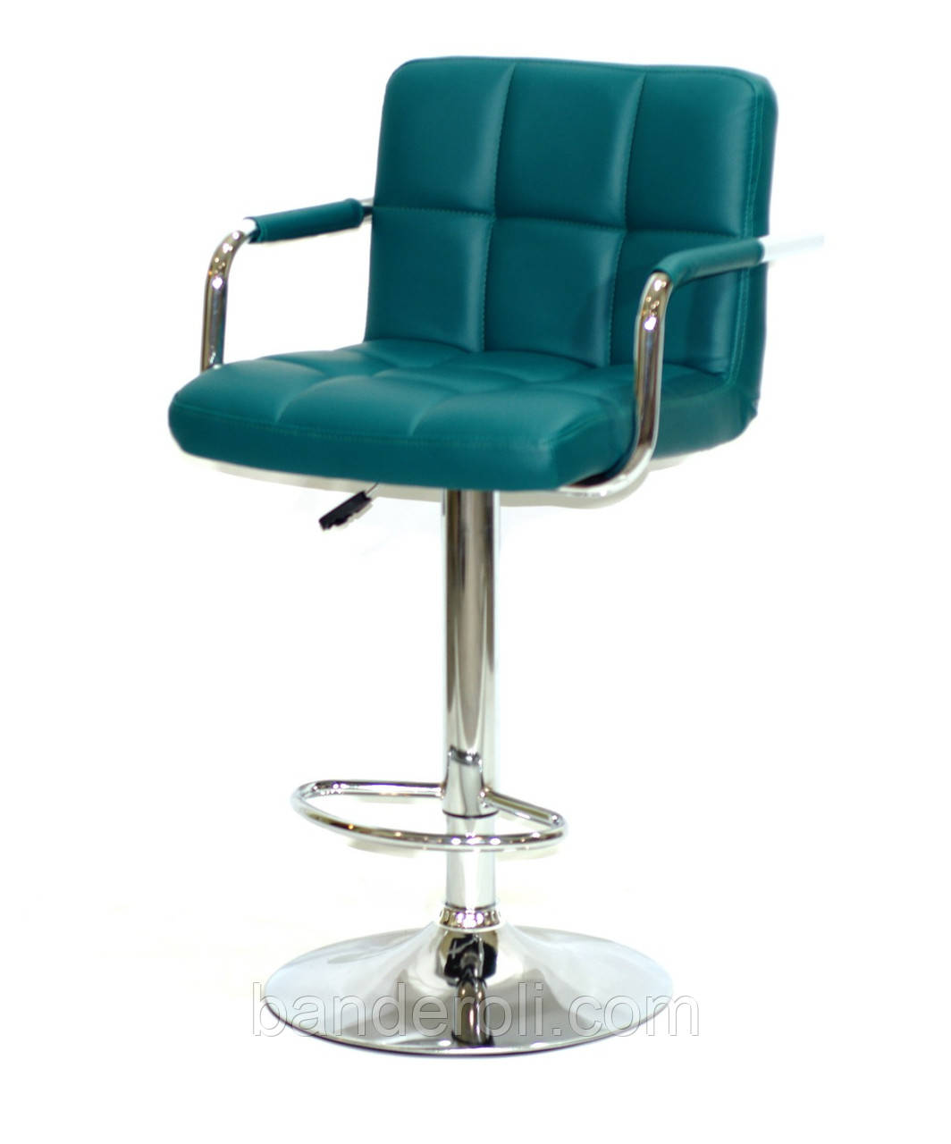 Барне крісло Arno Arm BAR CH-Base зелений 1002 екокожа з підніжкою і підлокітниками, з регулюванням висоти, фото 1