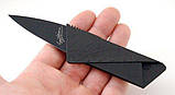 Ніж кредитка, ніж картка складаний Cardsharp Black, фото 4