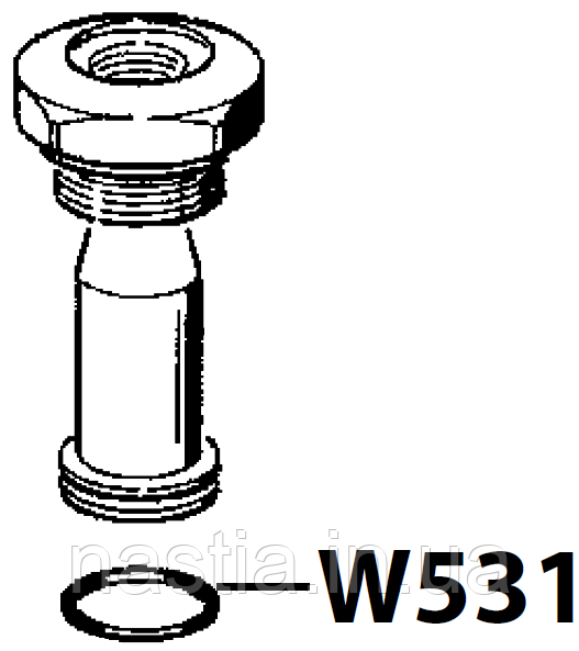 W531 (F066) Гумовий ущільнювач(у пост), OR 125 (4075), d=18,64x3,53mm, Viton, Wega