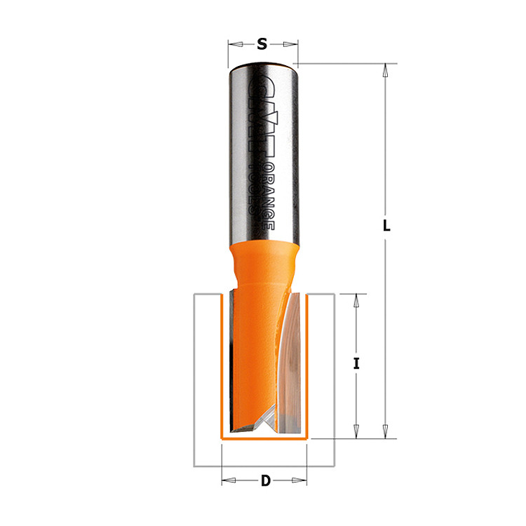 Фреза пазова D = 18 мм; В = 20 мм; хвостовик = 8 мм. (СМТ, Італія)
