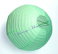 Шар подвесной декоративный «Плиссе Классик», диаметр 45 см. Цвет мятный