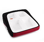 Бустер на пінопластовій основі, автокрісло для дітей від 6 до 12 років, 22-36 кг  Milex AJAX FP-A10003 червоного кольору, фото 2