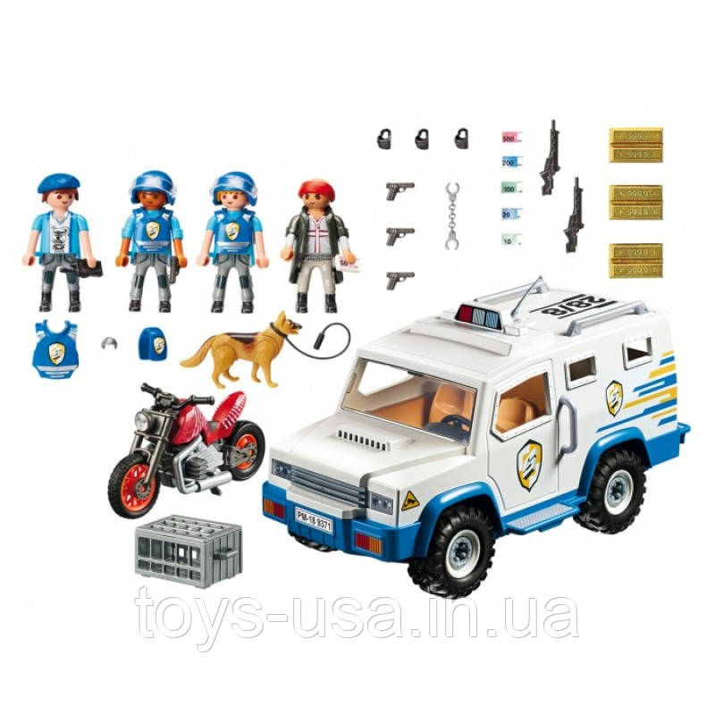 Плеймобил Playmobil 9371 Поліцейська інкасаторська машина, фото 1