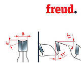 Freud LI16M ЕA3 125x2,8-3,6x20 14+14 z  двокорпусні підрізні пилки з ДСП (Італія), фото 8