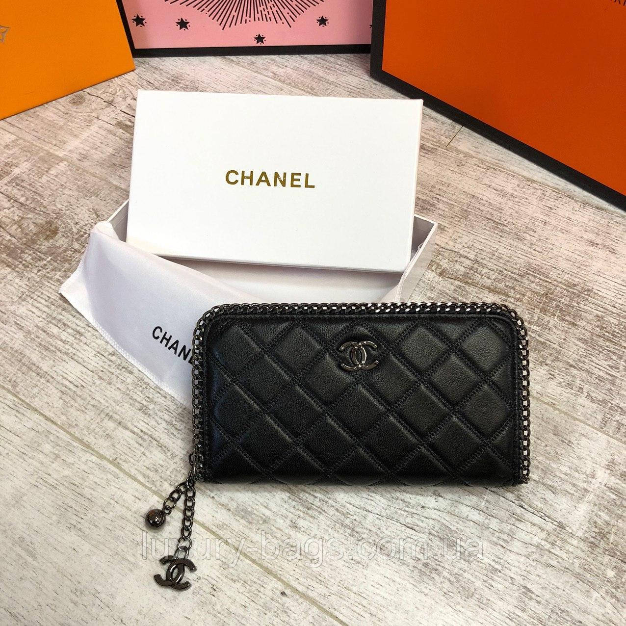 Жіночий шикарний шкіряний гаманець на змійці, фото 1