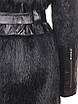 Шуба пальто з нутрії VK чорна довга натуральна (Арт. B101), фото 8