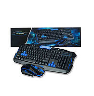 Комплект беспроводной клавиатуры с мышью Pro Gaming HK-8100 Черный