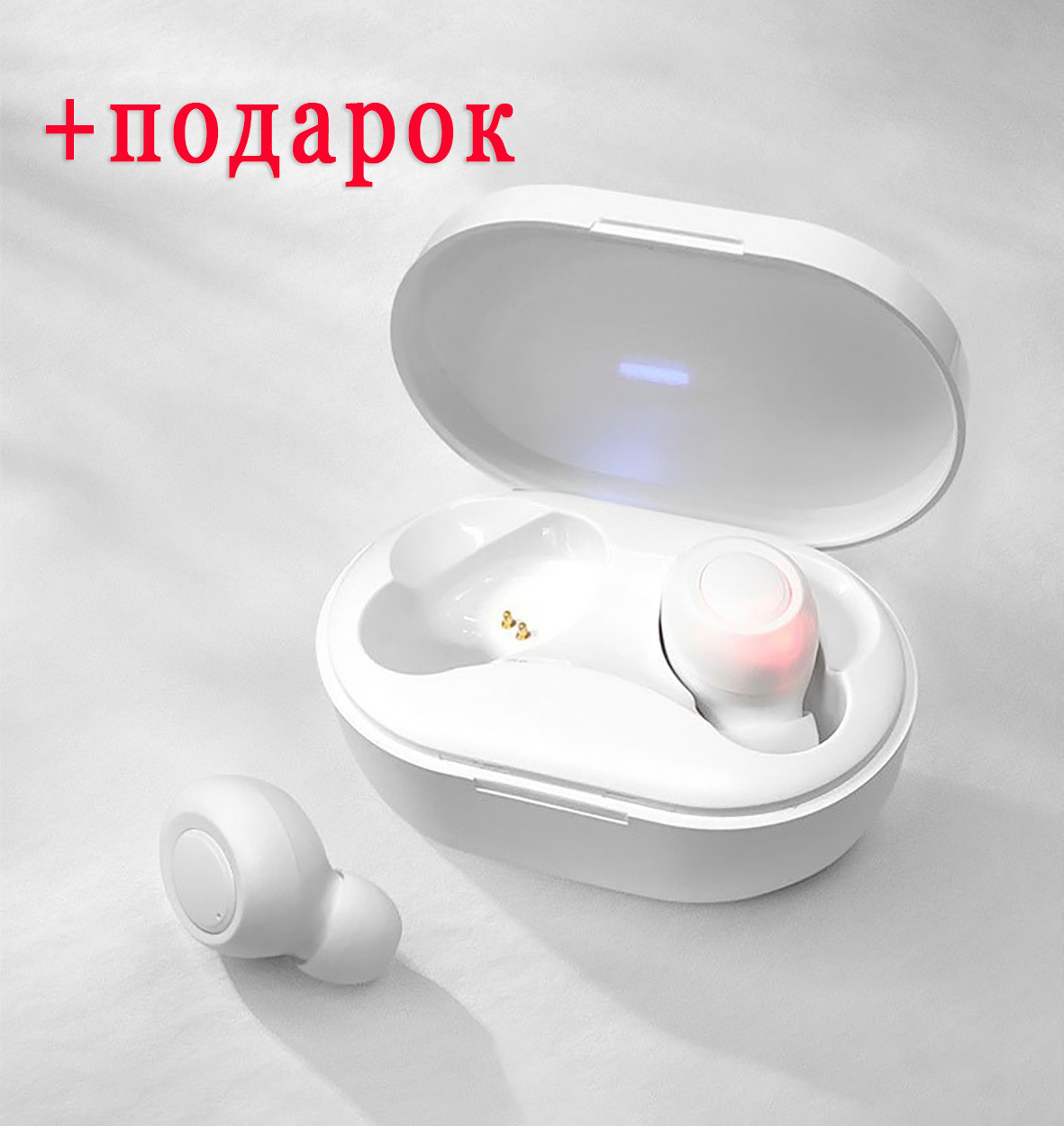 Наушники беспроводные блютуз Wi-pods M8 bluetooth 5.0 белые, изображение: улучшенная версия наушников Wi-pods - фото 2 - id-p980429956