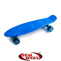 Скейтборд Penny Board Green SK120065 22in со светящимися колесами