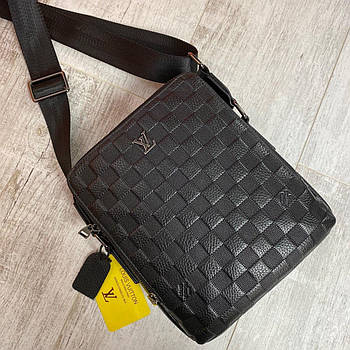 Чоловіча шкіряна сумка через плече Louis Vuitton