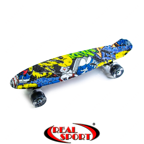 Скейтборд Penny Board Cool Draft Joker SK120070 22in зі світловими колесами