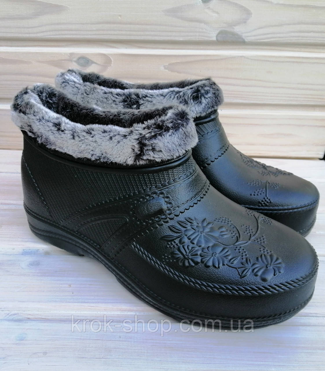 Калоші жіночі на хутрі Гіпаніс гуртом, фото 1