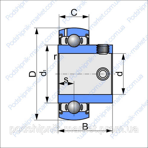 Купить SB 201 (GITO ) подшипник шариковый радиальный, цена 45.59 грн ...