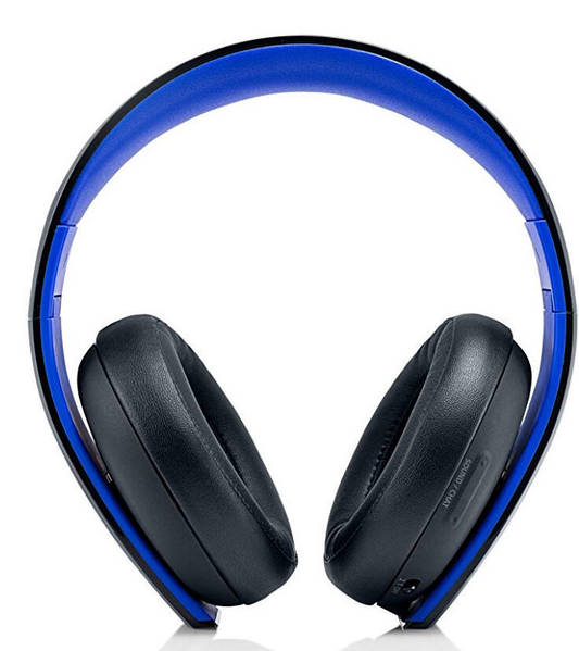 Sony PlayStation PS3 PS4 Gold Wireless Stereo Headset 2.0 7.1 CECHYA 0083 Black flatline 1236167774