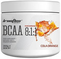 Амінокислоти IronFlex — BCAA 8:1:1 (200 грамів) cola-orange/кола-апельсин