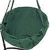 Підвісне крісло гамак для будинку й саду 80 х 120 см до 100 кг темно зеленого кольору, фото 5