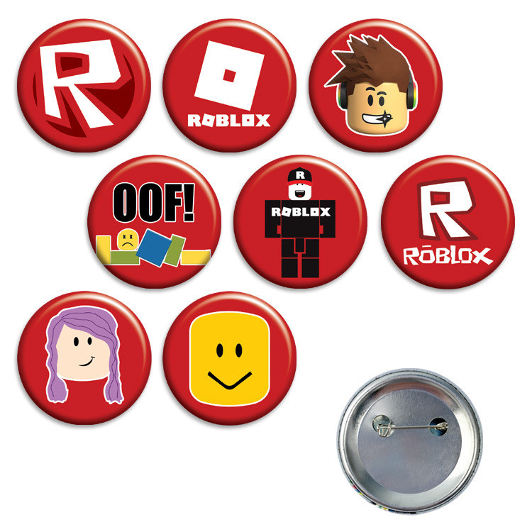 Набір значків Roblox Red Set 8 шт., фото 1