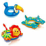 Дитячий надувний круг Тукан 89х56 см Надувні круги, платформи для моря пляжу, для дітей, тварини, фото 5