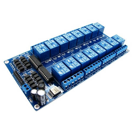 16-канальний модуль реле 12В для Arduino PIC ARM, фото 1