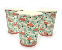Набір стаканчиків " Фламінго" flamingo 10 шт./пач.