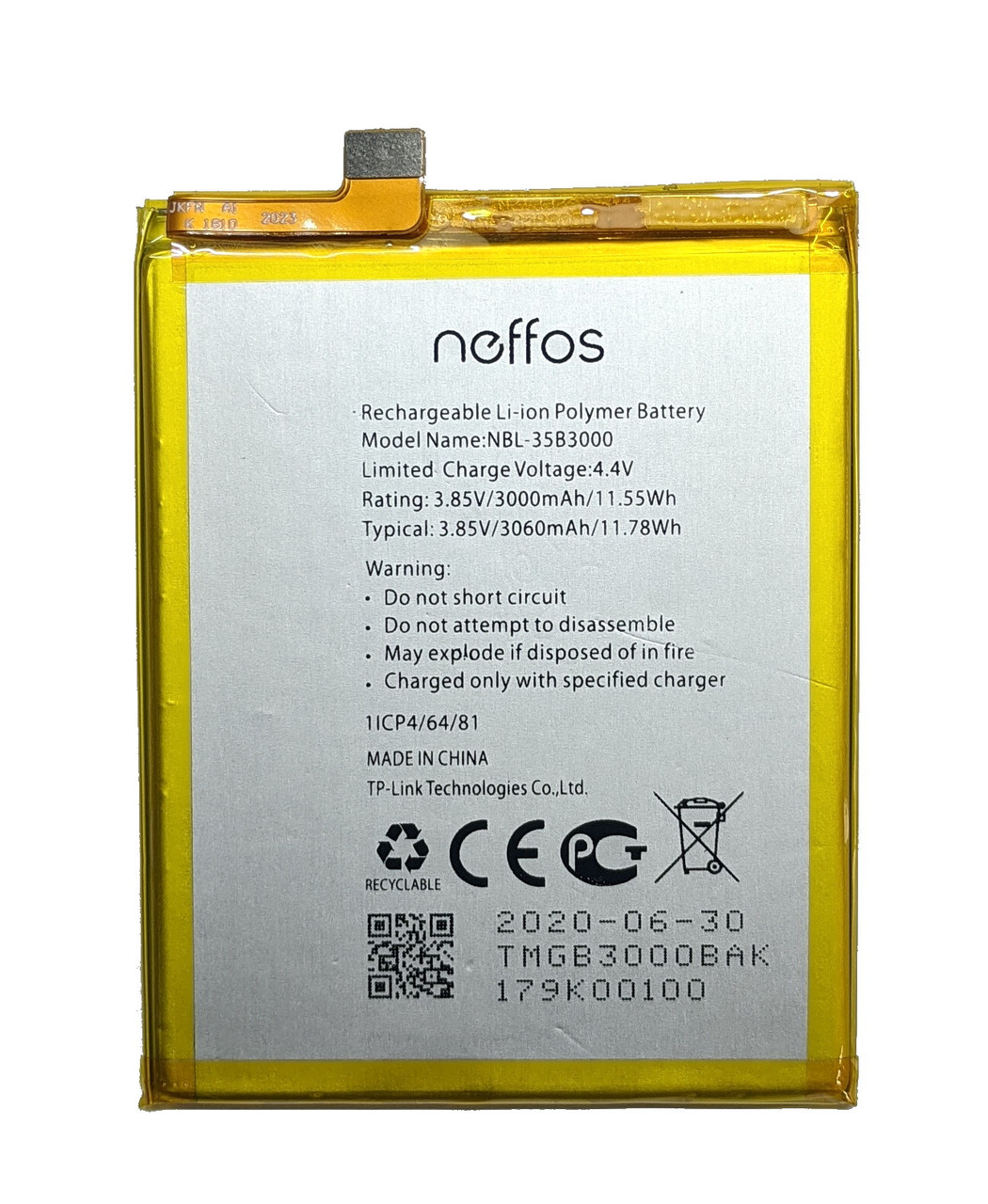Акумулятор TP-Link Neffos X9 TP913A NBL-35B3000 батарея